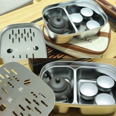 潮州不锈钢工夫茶盘储水家用户外便携茶托盘茶具全套旅游干泡台