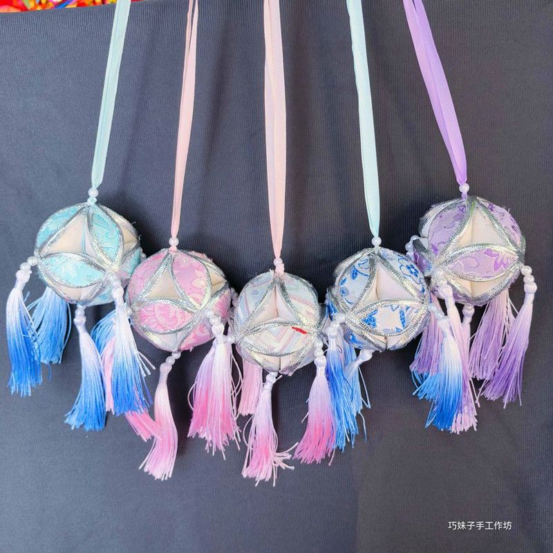 壮锦绣球广西纯手工三月三手工壮锦刺绣绣球成品工艺品挂件民族特