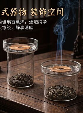 香薰灯炉高温玻璃复古檀