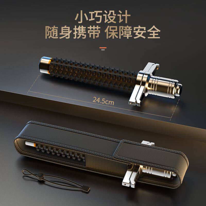 安全防护棍挡刀甩棍实心一米加长防身合法武器车载用品便携伸缩棍