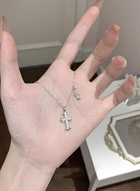 耳边风设计十字项链女轻奢时尚