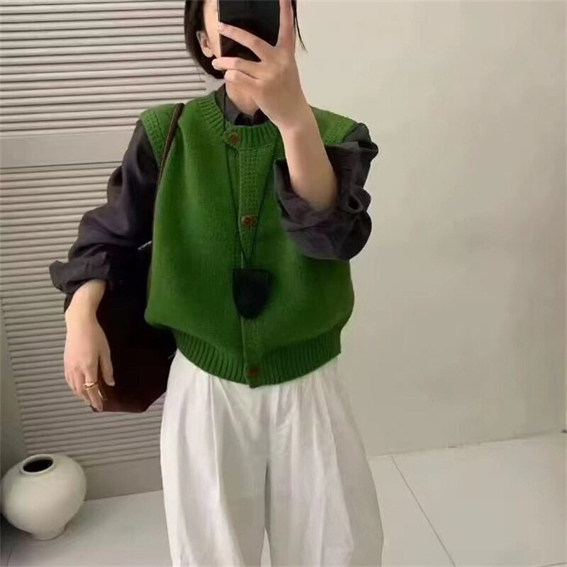 韩系学院风针织马甲35