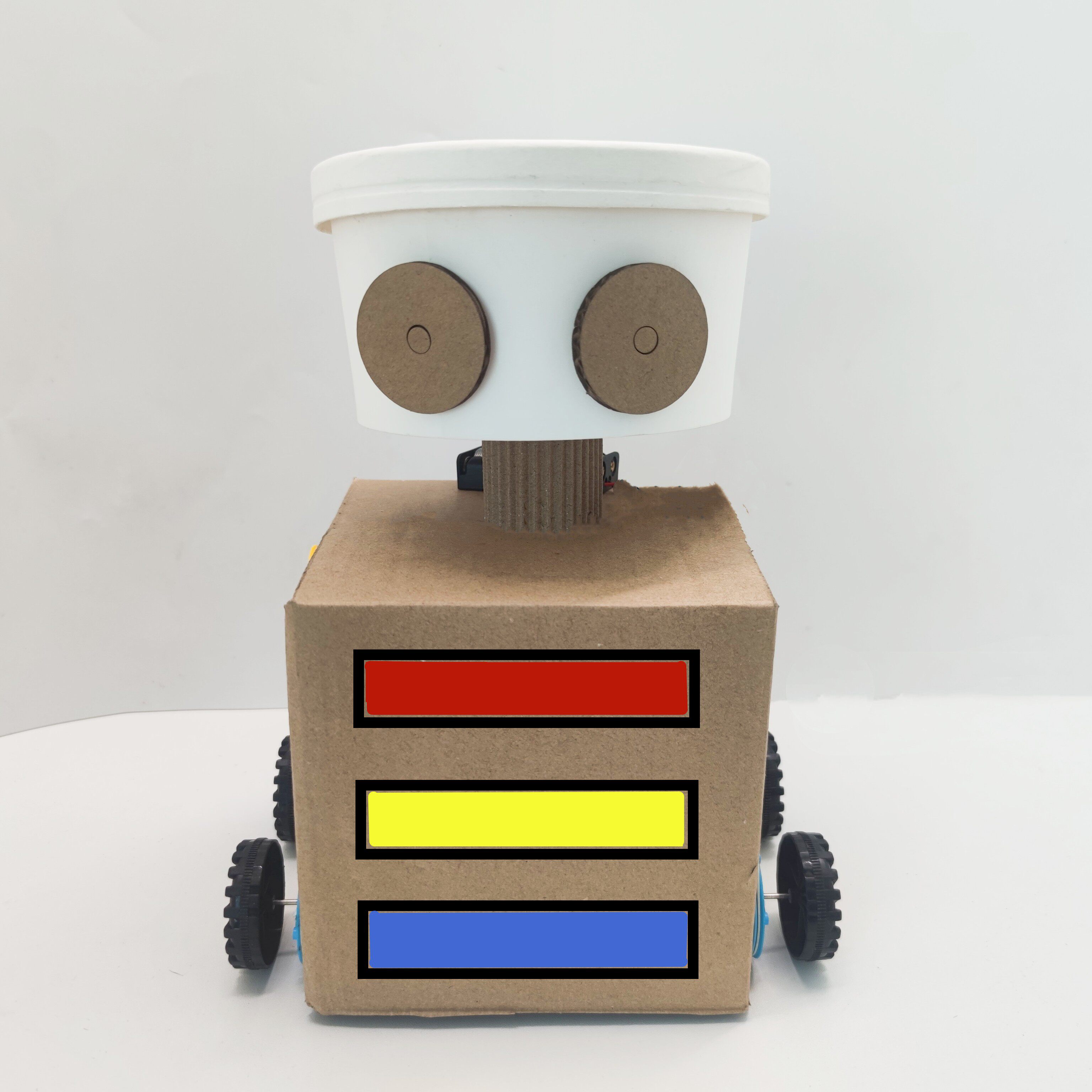 新款自制科学作业扫地机器人幼儿园diy废物利用手工小发明材料包