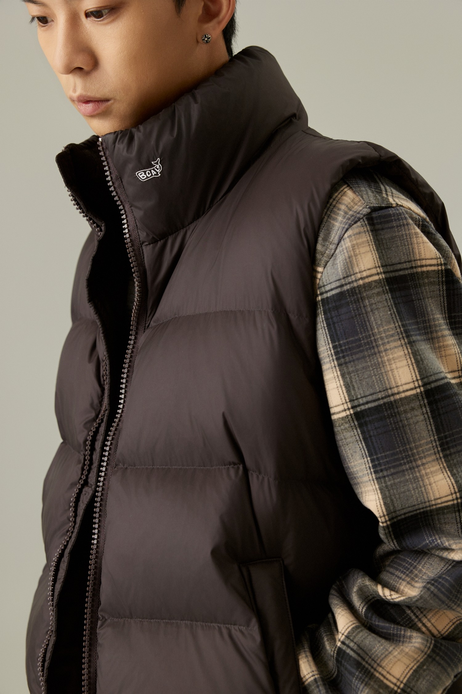 【限时7折】BCALM日系防风防泼水羽绒棉马甲加厚棉服百搭外套,男装,常规马甲,淘宝优惠券,粉丝福利购,淘宝优惠卷