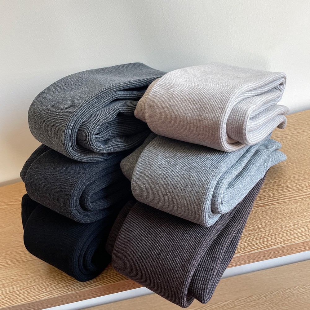 日系螺纹深灰收腹提臀加厚连裤袜