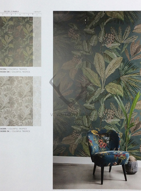 荷兰原装进口BN东南亚风格PANTHERA墙纸壁纸壁画200354 200355 DX