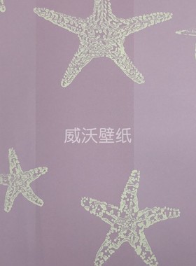 BOWEN航海家儿童卡通海星元素墙纸壁纸NA62291 62292 62293 62121