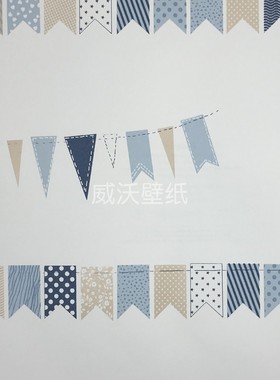 MONKI儿童卡通男孩海洋旗帜墙纸壁纸MK62131 MK62132 62133 62134