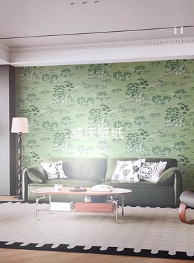 米兰朵 新款色织提花电视背景无缝墙布MLD27-01H-02-03-04H-05-06