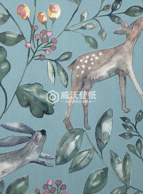 BN 儿童卡通小兔子狐狸墙纸220700 220701 220702 220703 220704