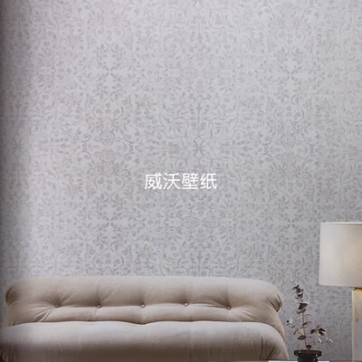 极色生活EXTREME LIFE 高级感色织提花欧式花无缝墙布62620 62637