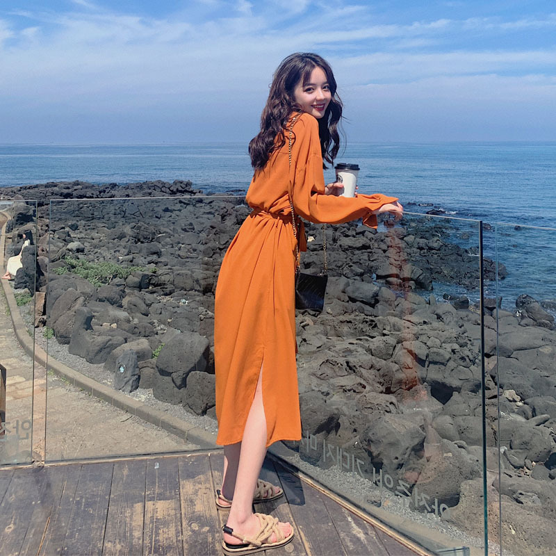 云南旅游穿搭女装连衣裙草原旅行裙子新疆西藏西北青海湖拍照服装