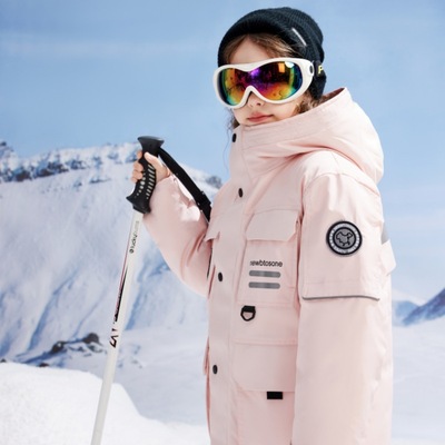 东北哈尔滨漠河旅游儿童加厚羽绒服中长款男女童冬中大童保暖外套