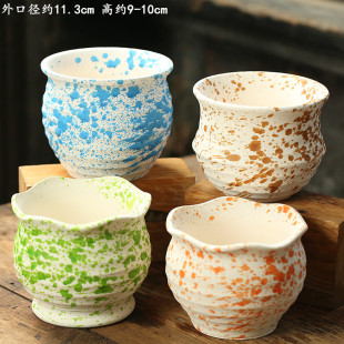 多肉花盆大号老桩特价清仓创意个性陶罐粗陶陶瓷肉肉花盆法师老庄