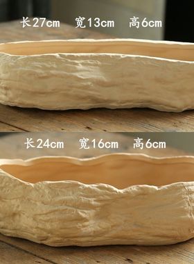 超透气手工粗陶盆大口径陶瓷多肉花盆大号花盆拼盘花盆多肉盆植物