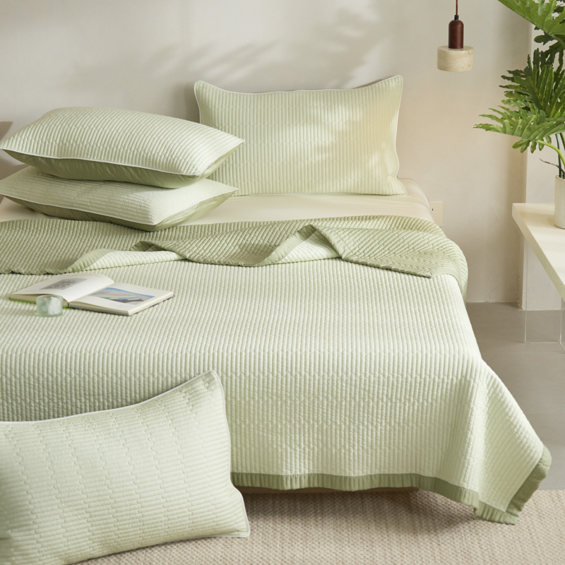 2025新款双面天丝床盖三件套夏季凉感丝莱赛尔夹棉床单单件可机洗