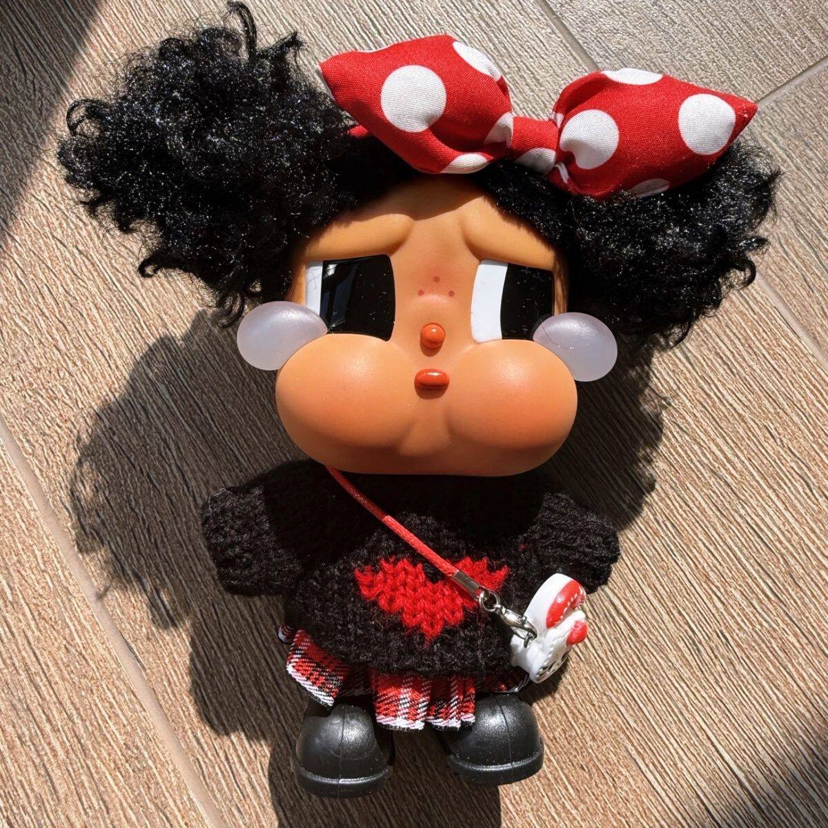 黑妹娃衣黑妹哭娃爱心发货毛衣Vacation恋夏一族套装百褶裙鞋子
