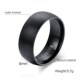 Fashion Meaeguet Ring Men Titanium Finished Black Matte