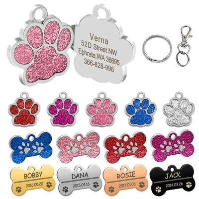 Personalized Dog Tags Engraved Caat Puppy Pet ID Name Collar