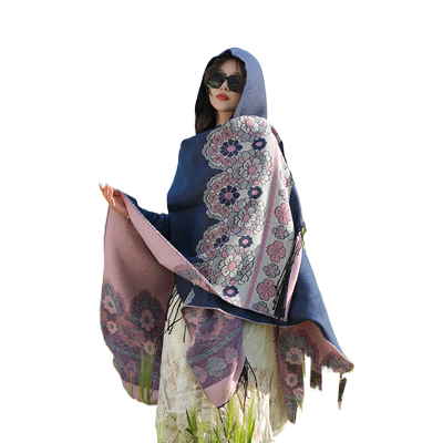 旅游穿搭民族风斗篷披肩