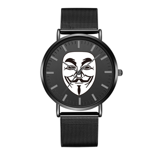 美剧周边V字仇杀队 青少年手表机械表考试石英表防水中高学生腕表