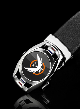 The Division 全境封锁2游戏周边潮男真皮纯牛皮自动扣腰带年轻人