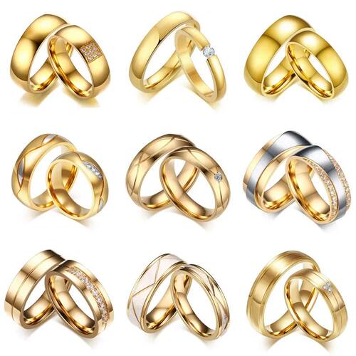 Modyle New Fashion Gold Color Stainless Steel Wedding