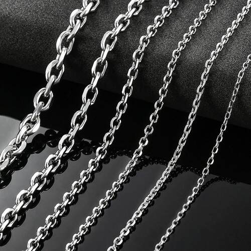 High Quality Stainless Steel Chain Necklace Silver Color