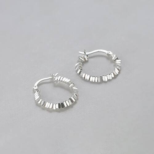 New Sterling Silver  Earrings Charming Minimalist Style