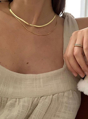 IPARAM Fashion Simple Snake Chain Clavicle Choker Necklace