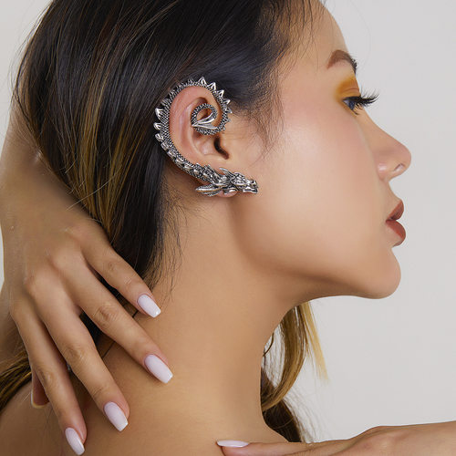 Punk Personality Dragon Ear Clips for Women Men Retro