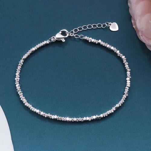 Sterling Silver Irregular Chain Bracelets For Women Vintage