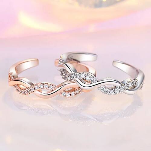 Sterling Silver Ring Sparkle Zircon High Quality For Women