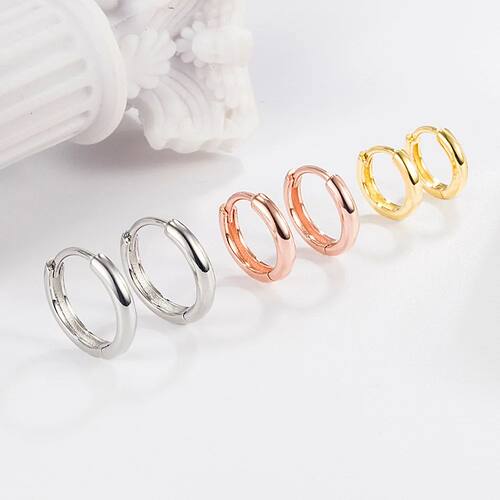 Sterling Silver Female Round Stud Earrings Jewelry Stone