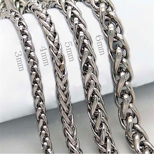 2023 STAINLESS STEEL TWIST CHAIN NECKLACE FOR MEN CHAINS