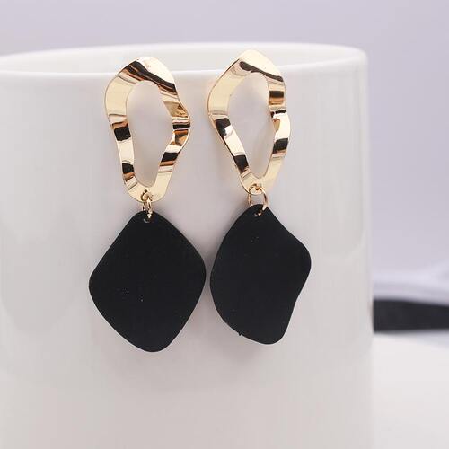 2019 Retro Vintage Statement Earrings White Geometric Long