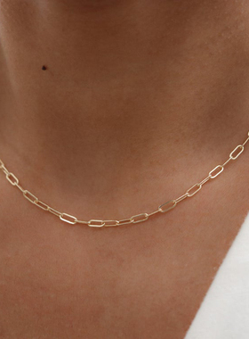 2023 Gold Filled Necklace Handmade Gold Choker Boho Chain