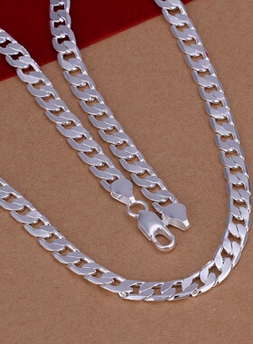Fine 925 Silver color Necklace exquisite noble luxury