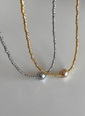 2023 New Arrival Retro Simple Irregular Beaded Gold Silver