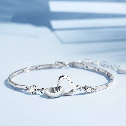 Charms Silver Color Bracelets Bangles for Women Valentine's