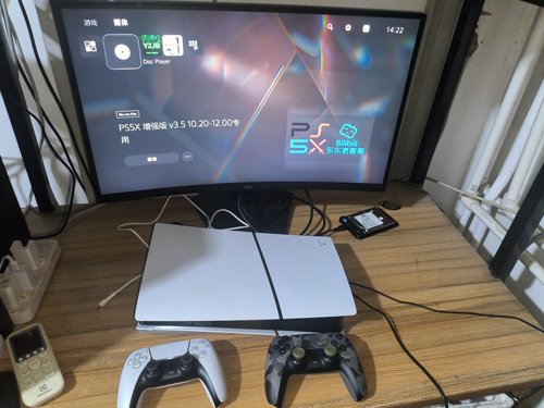 ps5slim折腾版游戏机12.0系统装满游戏
