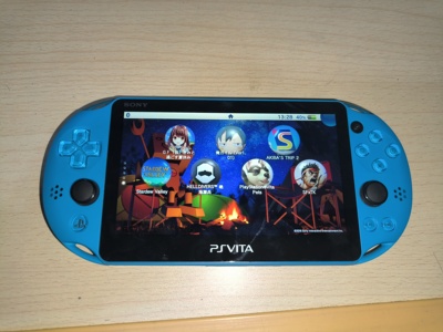 psv2000掌上游戏机新三色水波蓝装满游戏