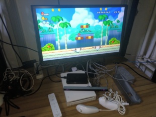 wii体感游戏机双加速手柄方向盘枪托跳舞毯