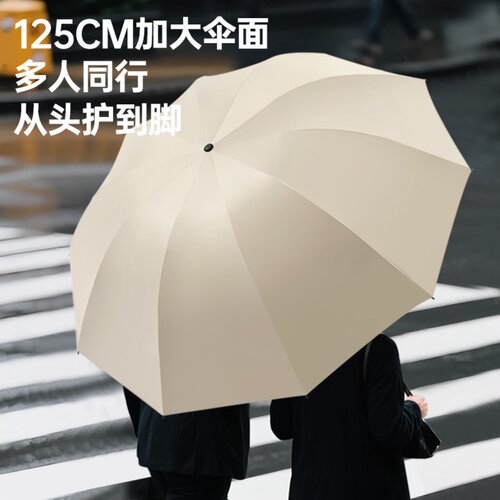 大号雨伞双人加大加厚加固男士晴雨两用女抗风暴雨专用折叠遮阳伞