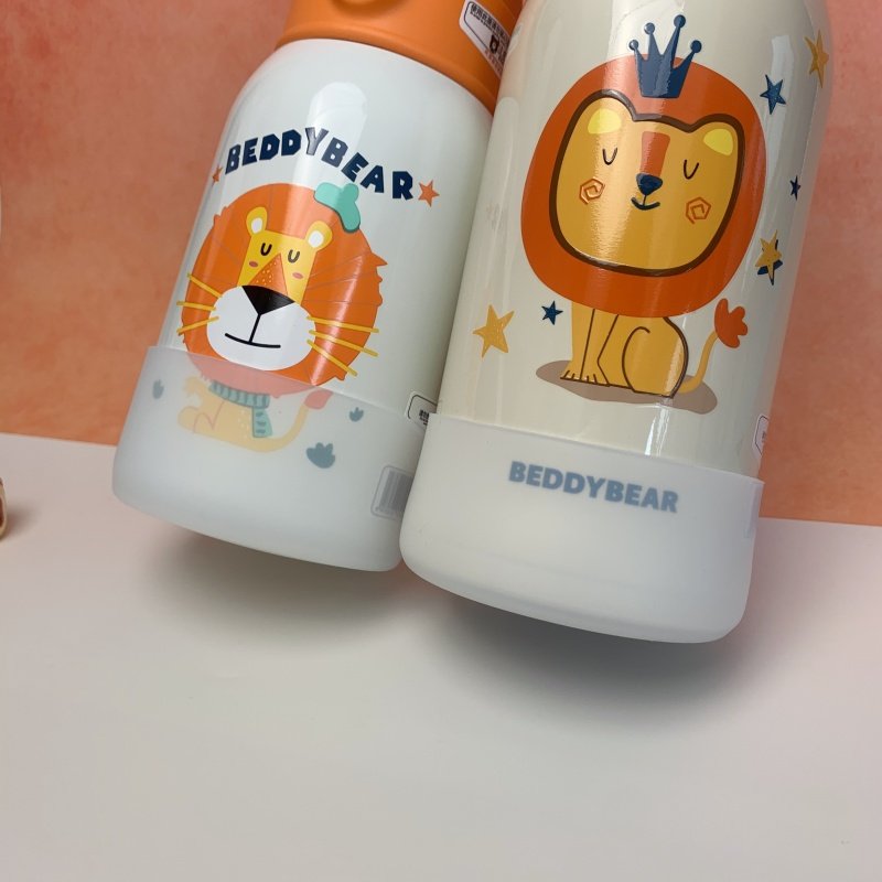 8cm8.2cm硅胶水杯套杯具熊保温杯垫620ml530ml防摔学生水壶保护套