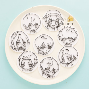 蓝锁饼干模具蓝色监狱BLUELOCK系师凛千切豹马西瓜石塑曲奇印模