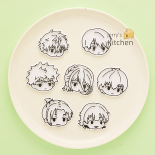 蓝色监狱饼干模具蓝锁BLUELOCK洁世一千切豹马西瓜石塑按压印花