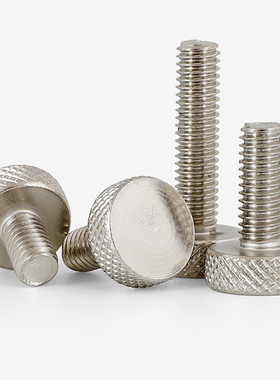 M3M4M5M6M8镀镍圆形手拧螺丝钉滚花大平头螺钉调节旋钮广告钉GH