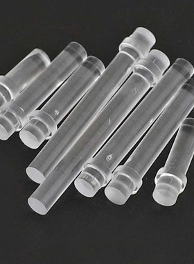 3mm平头PC透明导光柱LED贴片导光柱台阶导光帽发光管灯罩带卡痕