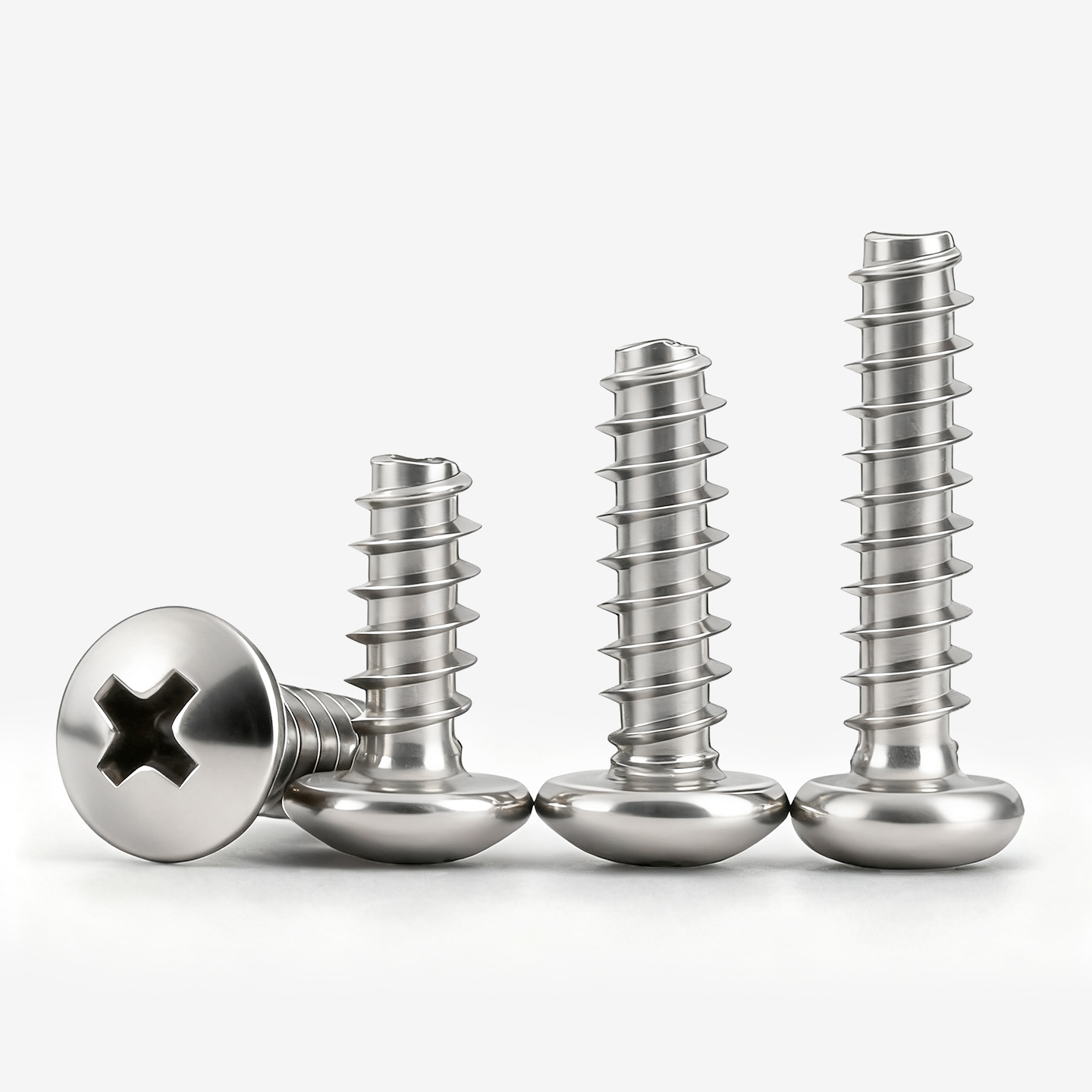 304不锈钢十字圆头自攻螺丝钉